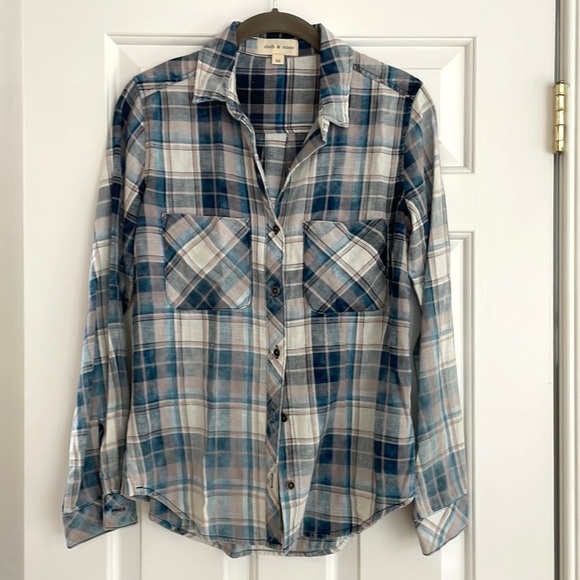 Cloth & Stone plaid shirt - Picture 1 of 3